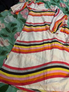 Vibrant Striped Kurta Set