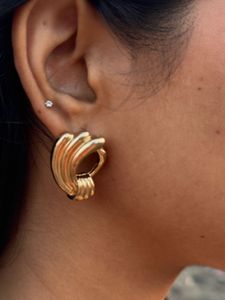 Chunky Gold Hoop Earrings