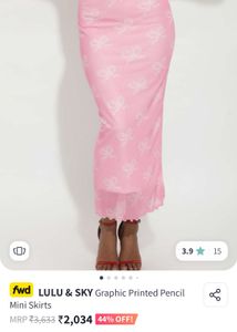Lulu And Sky Graphics Printed Pencil Skirts