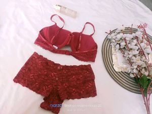 Maroon Bra &amp; Panty Set