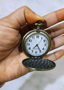 Vintage Pocket Watch Keychain
