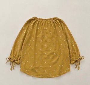 Boho Mustard Tassel Blouse