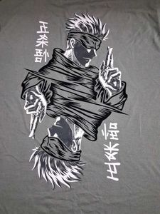 Gray Graphic Print T-Shirt