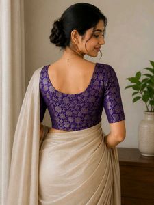 Elegant Brocade Blouse