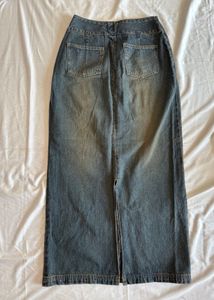 Denim Maxi Skirt - Y2K Fashion