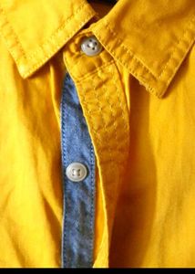 Men's Orange Casual Shirt