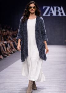 Zara Fuzzy Knit Cardigan