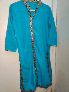 Straight Blue Kurti