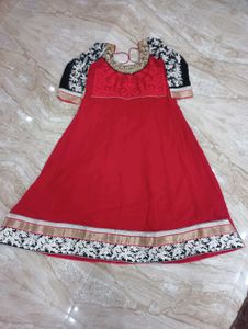 Elegant Red Ethnic Gown