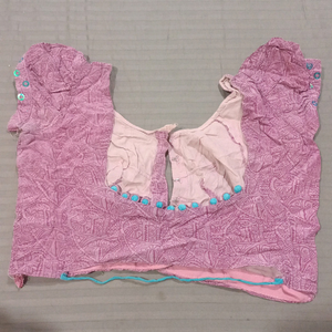 pink puff sleeve blouse