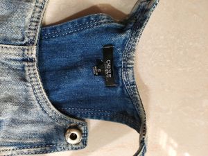 Chiloe Brand Short Denim Jumpsuit
