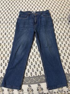 Mens Blue straight Leg Jeans