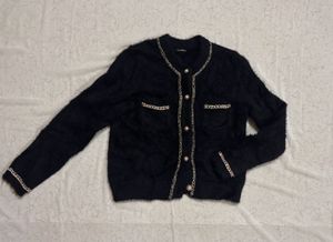 Black Gold trim cardigan
