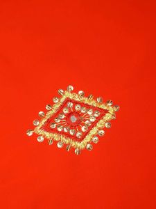 Red Embroidered Kurta with Pants