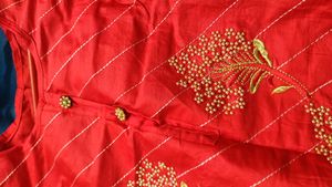 Beautiful Tomato Color Red Kurti