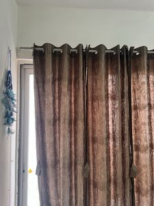 Combo of 3- Full Size Elegant Brownish Curtains