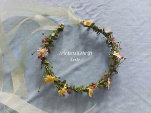 Boho Floral Wreath Crown