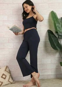Shein Adjustable Spaghetti Strap Crop Top &amp; Pyjama