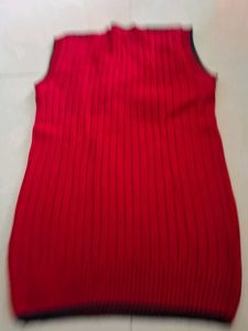 Red School Uniform Sweater Vest