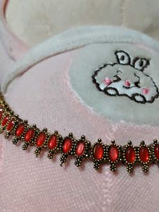 Elegant Red Stone Necklace