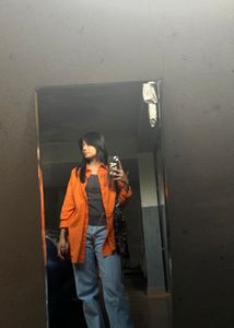 Orange Oversized Shirt