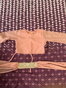 Girls' Embroidered Ethnic Style Top