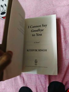 I Cannot Say Goodbye to You Novel