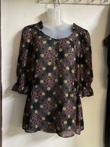 Chic Printed Boho Blouse