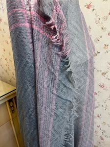 Elegant Grey and Pink Square Scarf