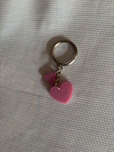 Pink Heart Keychain