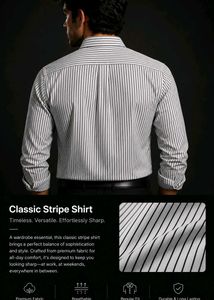 Men's Striped Formal Shirt