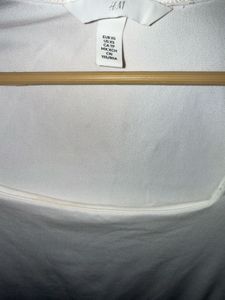 Chic White Square Neck Top