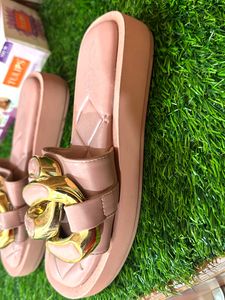 PINK WEDGES NO FLAWS NEW STYLE WITH FRONT DESIGN N