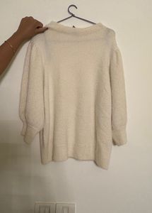 Cream Fuzzy Sweater