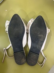 Elegant Bow Detail Slingback Flats