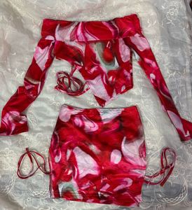 SALE❗️Y2K Cherry Swirl Co-ord Set