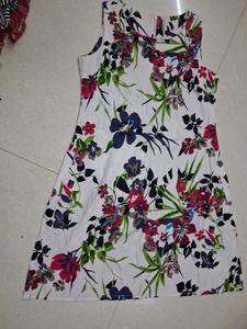 Floral Sleeveless A-Line Dress
