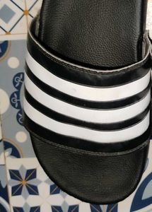 Adidas Slides - Black &amp; White, 100℅ Original