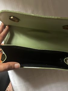 Chic Quilted Green Clutch Bag