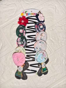 Cute Floral Hair Clips Set of 12