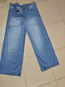 Trendy Wide Leg Jeans
