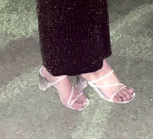 Sparkling Rhinestone Block Heels