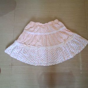 Cute Pink Polka Dot Skirt