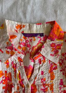 Vibrant Floral Print Kurta
