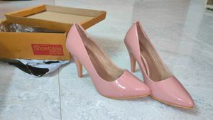 Shoetopia Women Pink Solid Pump (EURO 39)