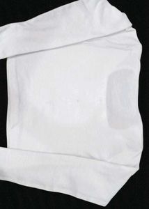White Cut-Out Top with Bow Detail