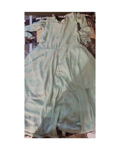 Simple and Sober Mint Green full Gher Anarkali