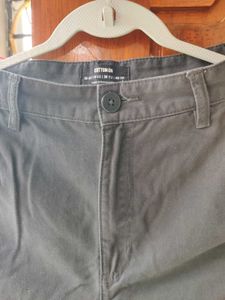 Wide Leg Twill Pant (High waist)