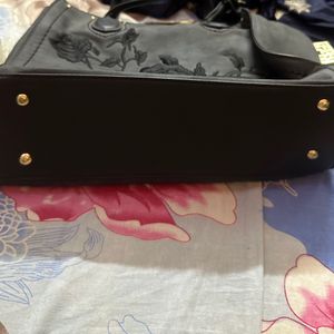 Paprika Suede Leather Bag - One Zipper Not Working