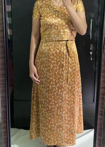 Chic Floral Print Midi Dress